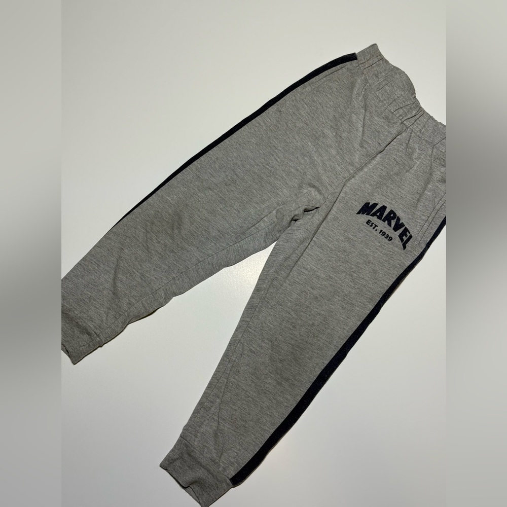 Marvel Gray Joggers with Black Accents